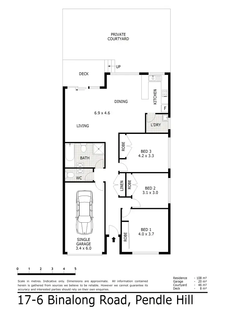Floorplan of Homely villa listing, 17/6 Binalong Road, Pendle Hill NSW 2145