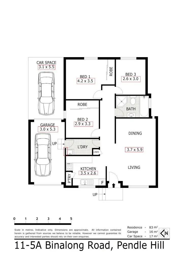 Floorplan of Homely villa listing, 11/5A Binalong Rd, Pendle Hill NSW 2145
