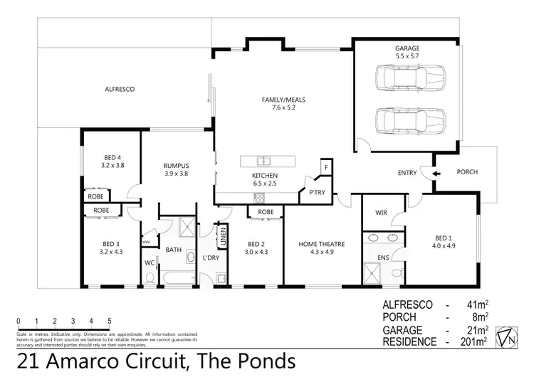 Floorplan of Homely house listing, 21 Amarco Circuit, The Ponds NSW 2769