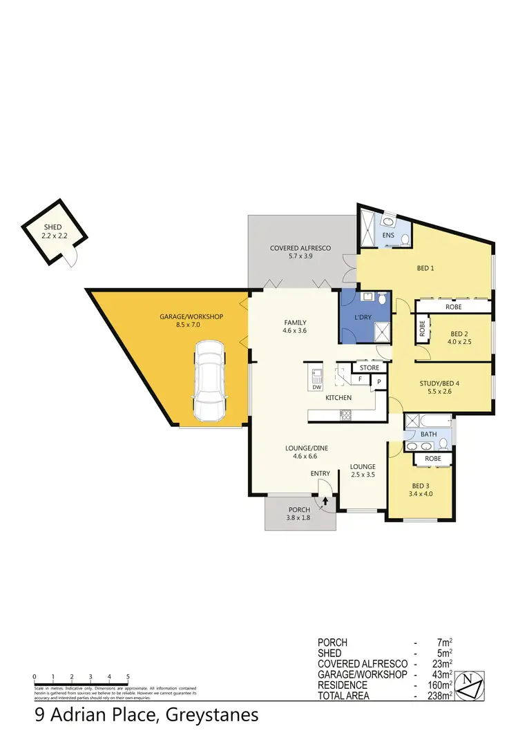 Floorplan of Homely house listing, 9 Adrian Place, Greystanes NSW 2145