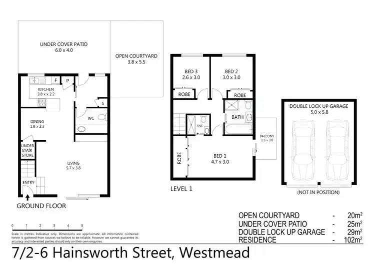 Floorplan of Homely townhouse listing, 7/2-6 Hainsworth St, Westmead NSW 2145