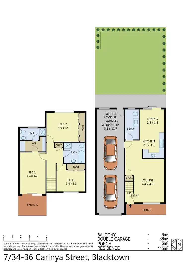 Floorplan of Homely townhouse listing, 7/34-36 Carinya Street, Blacktown NSW 2148