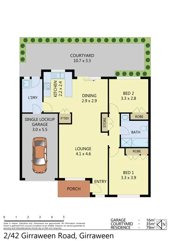 Floorplan of Homely villa listing, 2/42 Girraween Road, Girraween NSW 2145