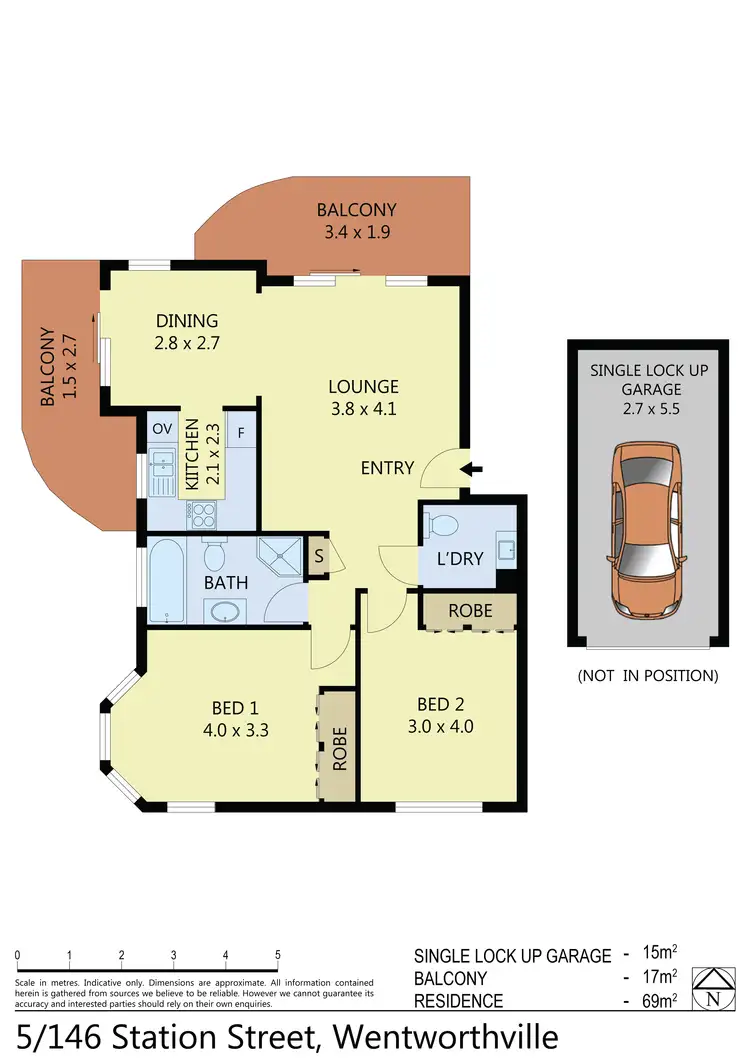Floorplan of Homely unit listing, 5/146 Station Street, Wentworthville NSW 2145