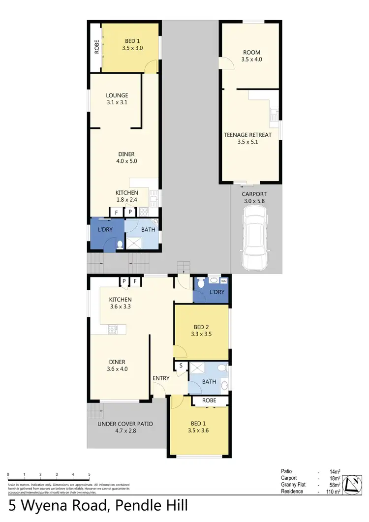 Floorplan of Homely house listing, 5 Wyena Road, Pendle Hill NSW 2145