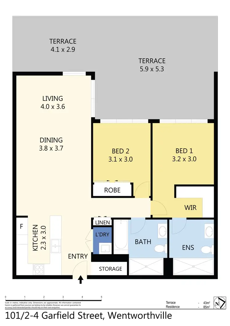 Floorplan of Homely apartment listing, 101/2-4 Garfield Street, Wentworthville NSW 2145