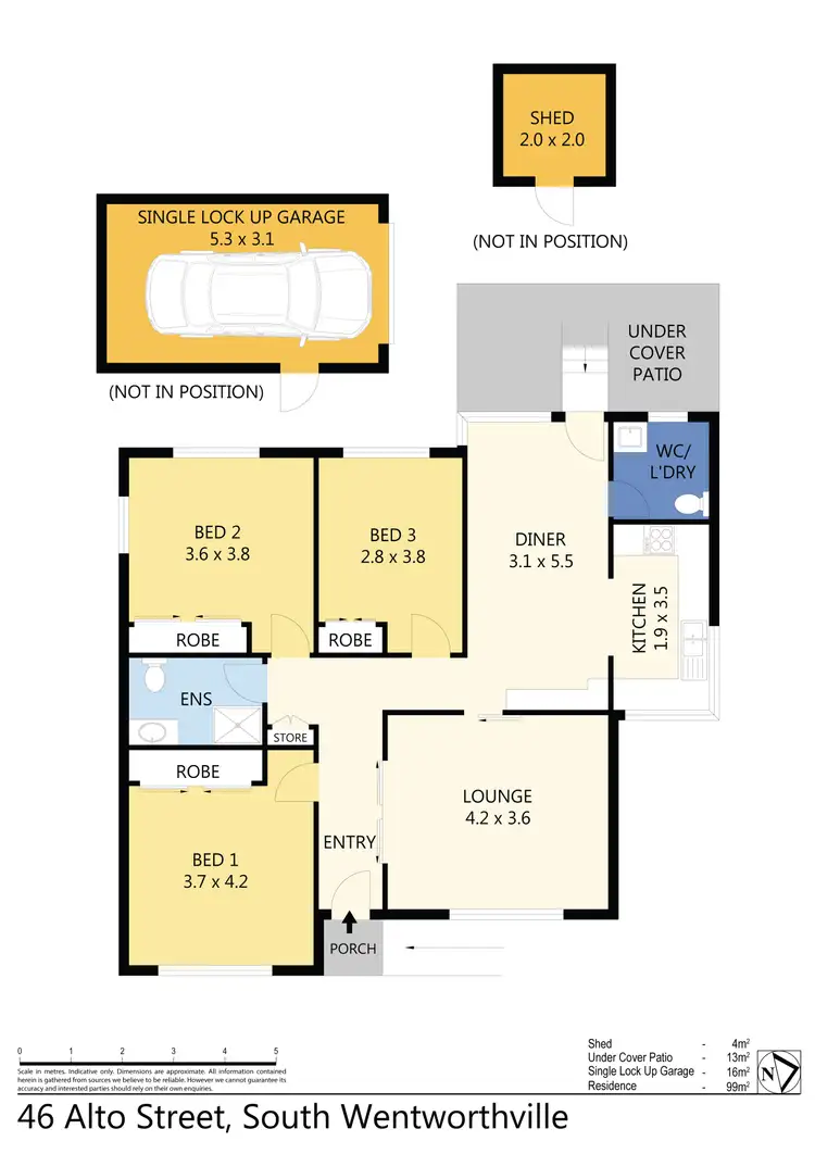 Floorplan of Homely house listing, 46 Alto Street, South Wentworthville NSW 2145