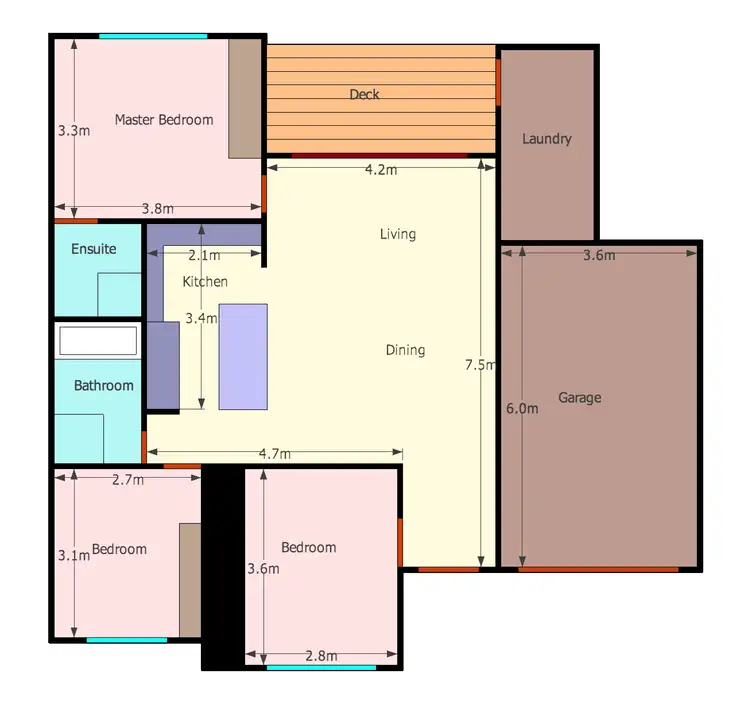 Floorplan of Homely house listing, 2/201 Targo Road, Girraween NSW 2145