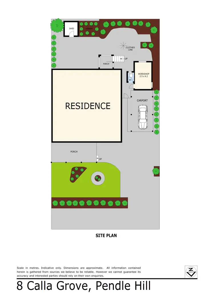 Floorplan of Homely house listing, 8 Calla Grove, Pendle Hill NSW 2145
