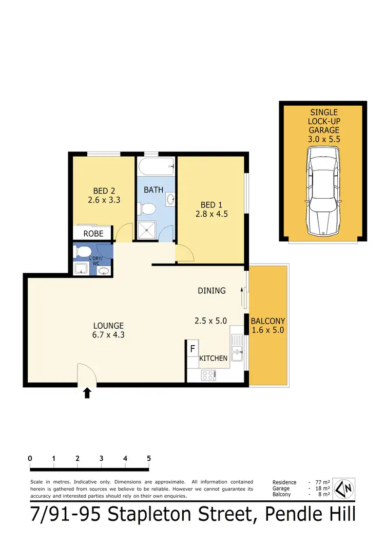 Floorplan of Homely unit listing, 7/91-95 Stapleton Street, Pendle Hill NSW 2145