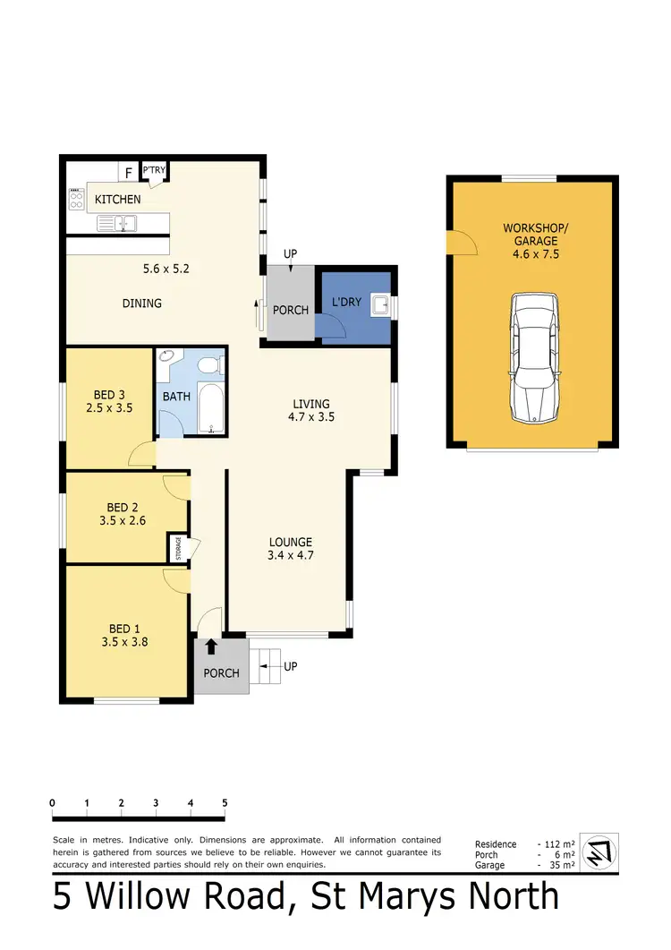 Floorplan of Homely house listing, 5 Willow Road, North St Marys NSW 2760