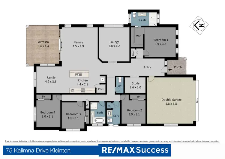Floorplan of Homely house listing, 75 Kalimna Drive, Kleinton QLD 4352