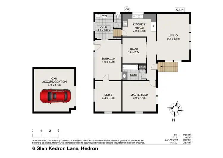 Floorplan of Homely house listing, 6 Glen Kedron Lane, Kedron QLD 4031