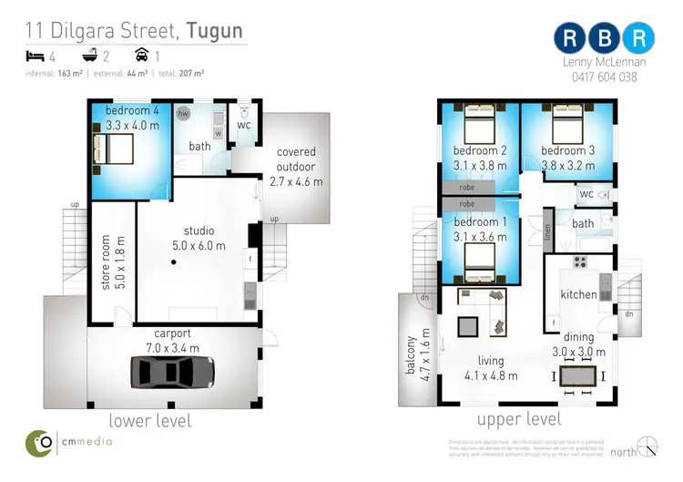 Floorplan of Homely house listing, 11 Dilgara Road, Tugun QLD 4224