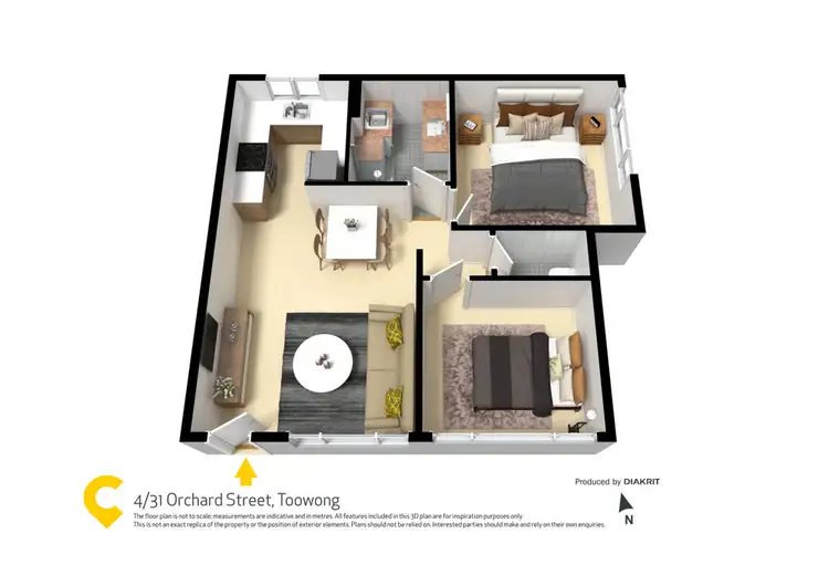 Floorplan of Homely unit listing, 4/31 Orchard Street, Toowong QLD 4066