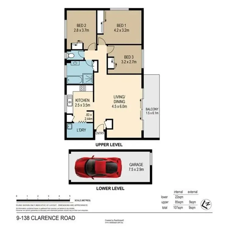 Floorplan of Homely unit listing, 9/138 Clarence Road, Indooroopilly QLD 4068