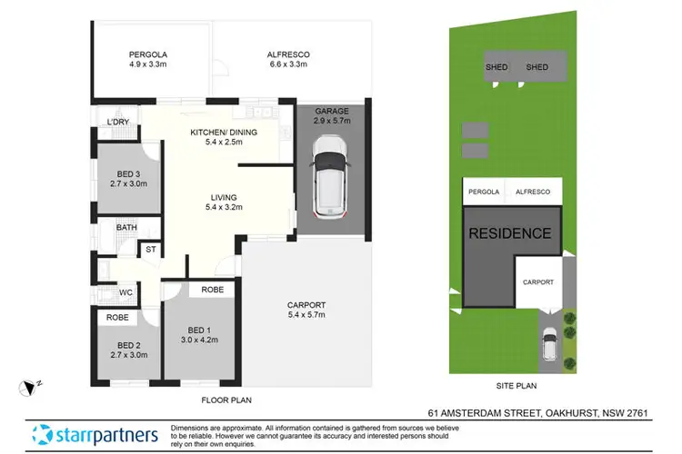 Floorplan of Homely house listing, 61 Amsterdam Street, Oakhurst NSW 2761