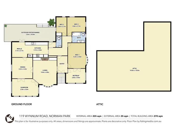 Floorplan of Homely house listing, 119 Wynnum Road, Norman Park QLD 4170
