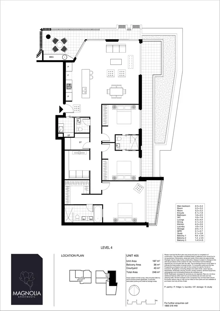 Floorplan of Homely apartment listing, 405 131 -139 Sir Fred Schonell Drive, St Lucia QLD 4067