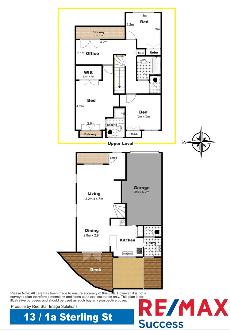 Floorplan of Homely unit listing, 13/1A Stirling Street, East Toowoomba QLD 4350