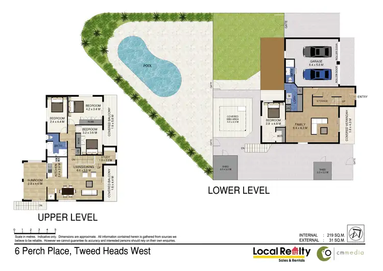 Floorplan of Homely house listing, 6 Perch Place, Tweed Heads West NSW 2485