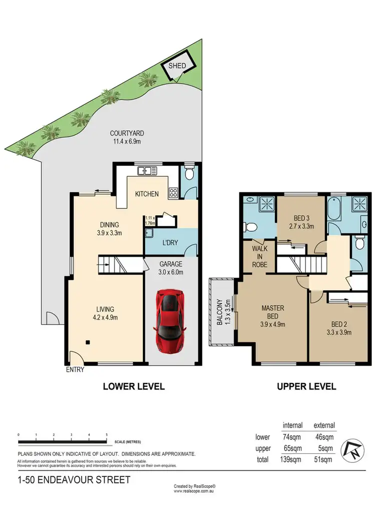 Floorplan of Homely townhouse listing, 1/50 Endeavour St, Mount Ommaney QLD 4074