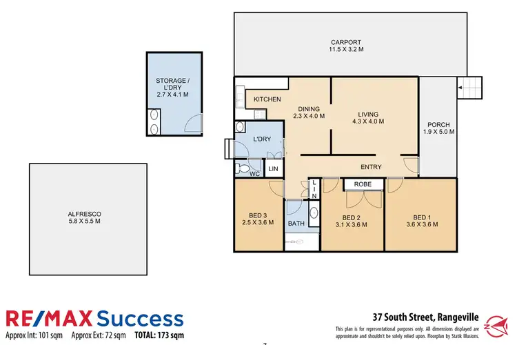 Floorplan of Homely house listing, 37 South Street, Rangeville QLD 4350