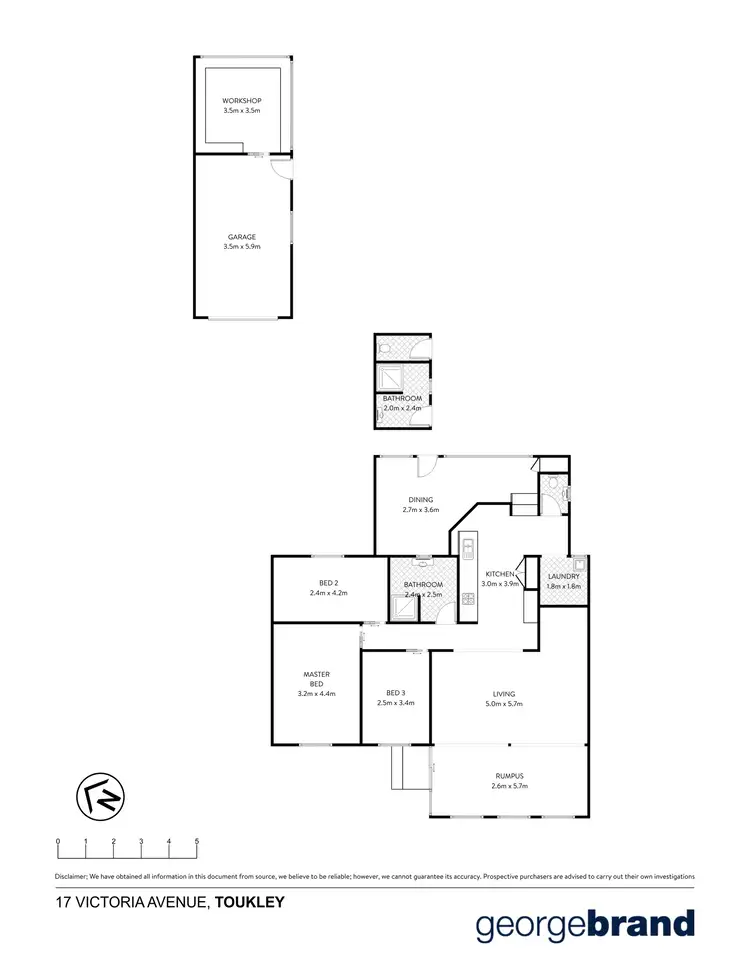 Floorplan of Homely house listing, 17 Victoria Avenue, Toukley NSW 2263