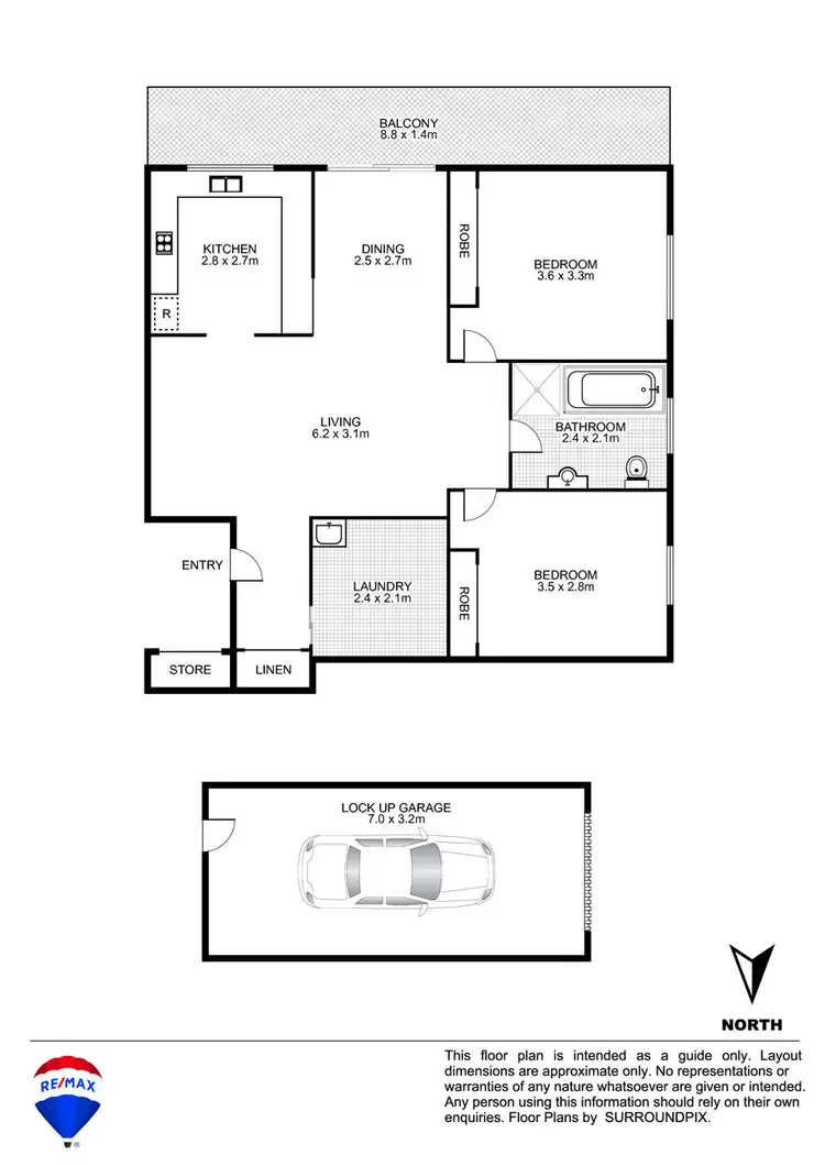 Floorplan of Homely unit listing, 7/30 UNION ROAD, Penrith NSW 2750