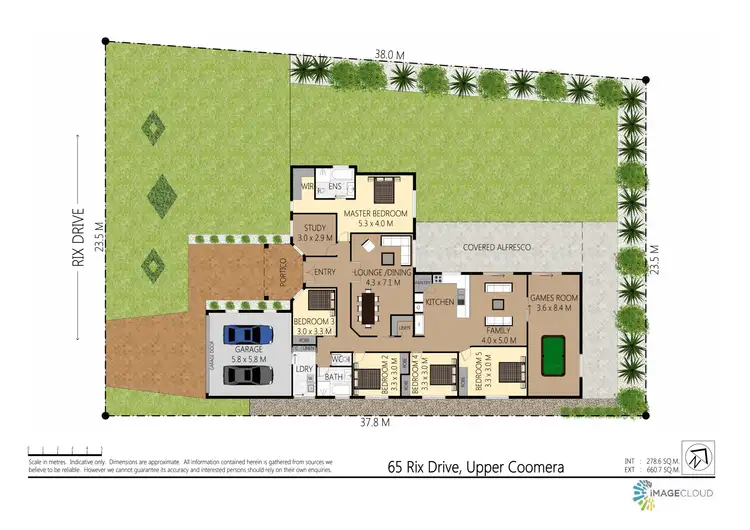 Floorplan of Homely house listing, 65 Rix Dr, Upper Coomera QLD 4209