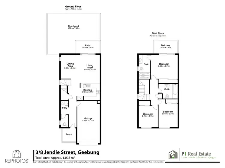 Floorplan of Homely townhouse listing, 3/8 Jendie Street, Geebung QLD 4034