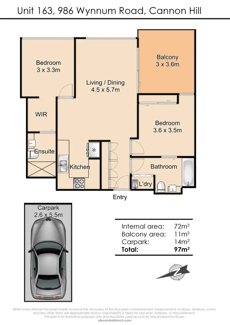 Floorplan of Homely apartment listing, 163/986 Wynnum Road, Cannon Hill QLD 4170