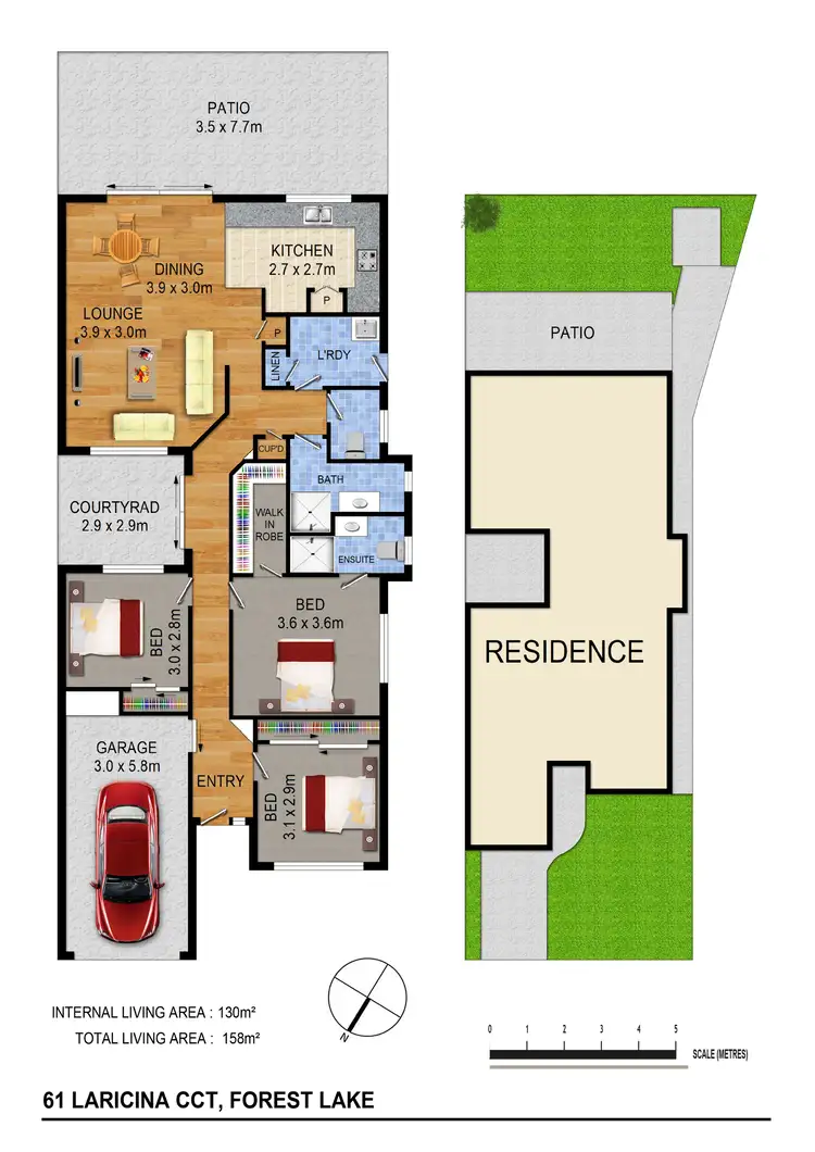 Floorplan of Homely house listing, 61 Laricina Circuit, Forest Lake QLD 4078