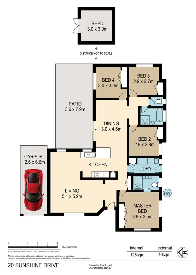 Floorplan of Homely house listing, 20 Sunshine Drive, Cleveland QLD 4163