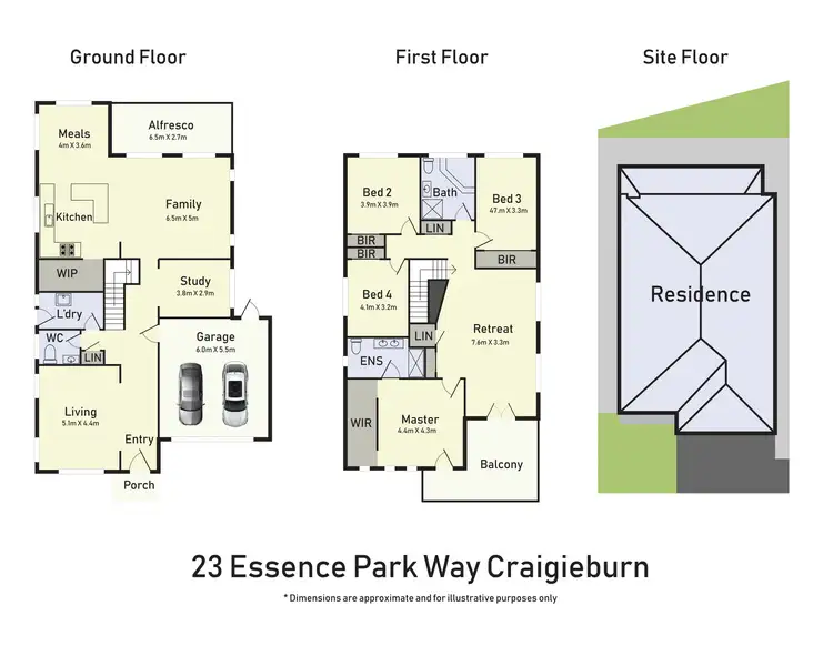 Floorplan of Homely house listing, 23 Essence Parkway, Craigieburn VIC 3064