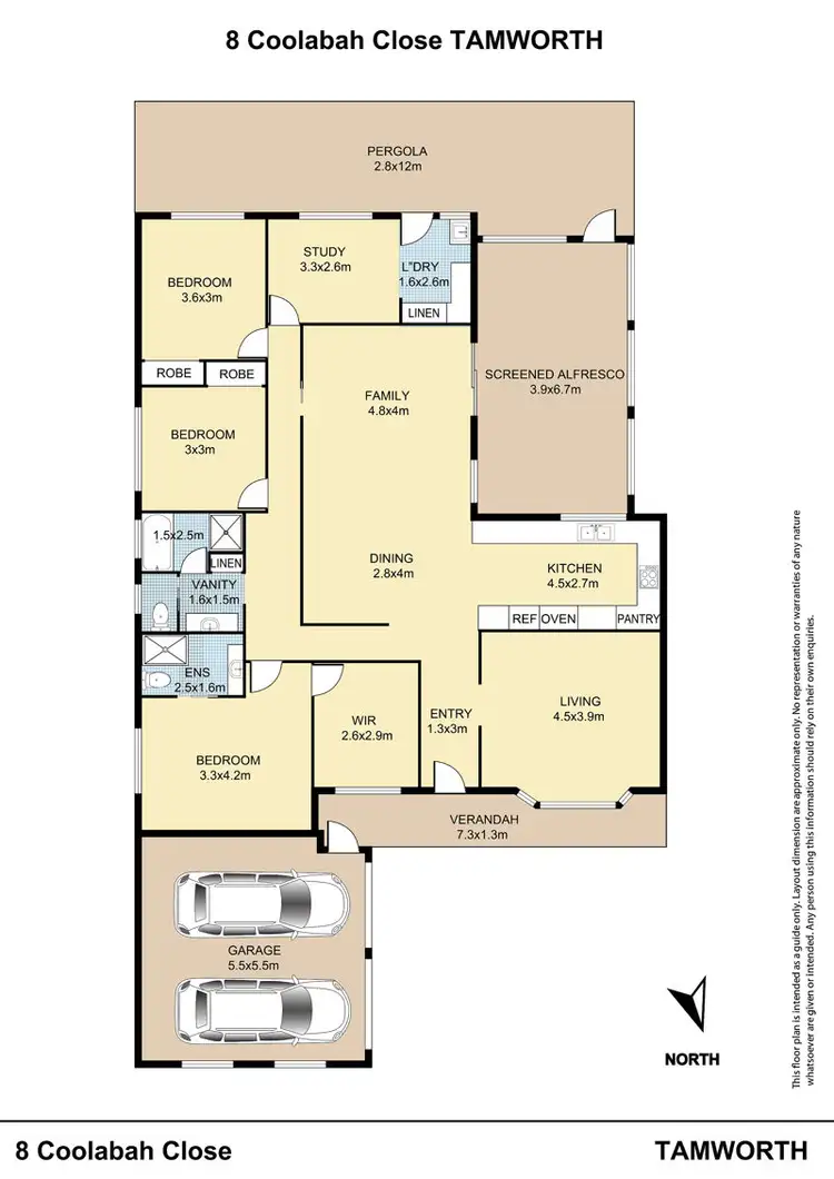 Floorplan of Homely house listing, 8 Coolabah Close, Tamworth NSW 2340