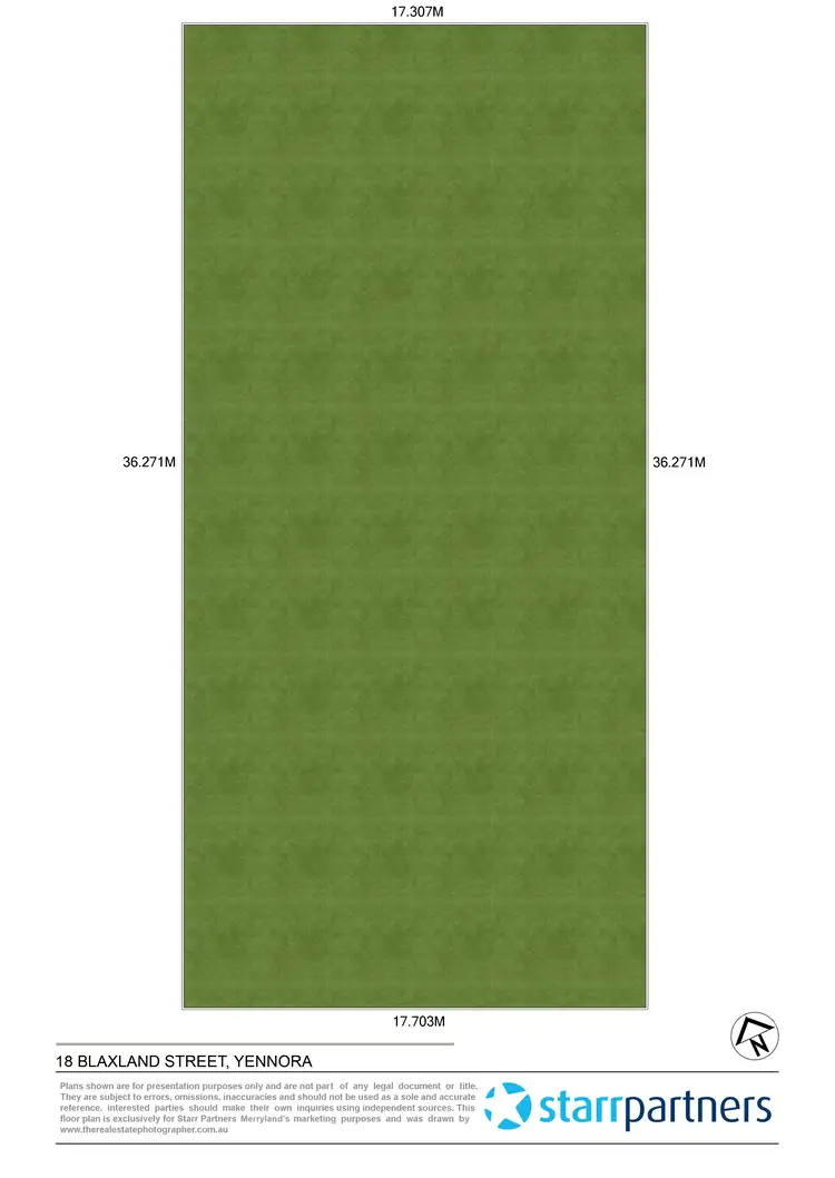 Floorplan of Homely land listing, 18 Blaxland Street, Yennora NSW 2161