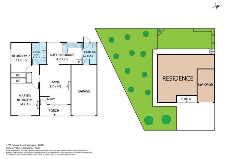 Floorplan of Homely house listing, 1&2/23 Bulolo Street, Ashmont NSW 2650