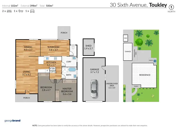 Floorplan of Homely house listing, 30 Sixth Avenue, Toukley NSW 2263