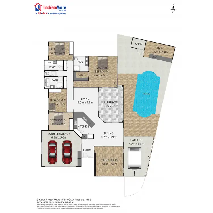 Floorplan of Homely house listing, 6 Kelby Close, Redland Bay QLD 4165