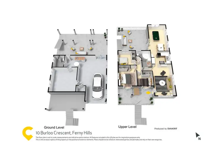 Floorplan of Homely house listing, 10 Burloo Crescent, Ferny Hills QLD 4055