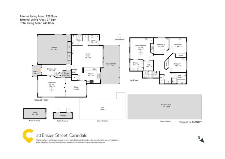 Floorplan of Homely house listing, 20 Ensign Street, Carindale QLD 4152