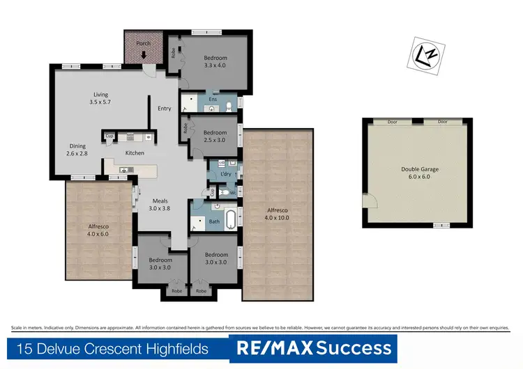 Floorplan of Homely house listing, 15 Delvue Crescent, Highfields QLD 4352