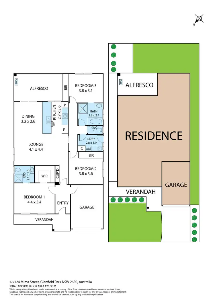 Floorplan of Homely house listing, 12/124 Mima Street, Glenfield Park NSW 2650