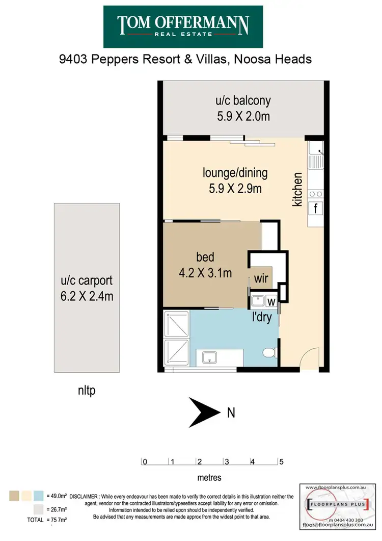 Floorplan of Homely unit listing, 9403/5 Morwong Drive, Noosa Heads QLD 4567