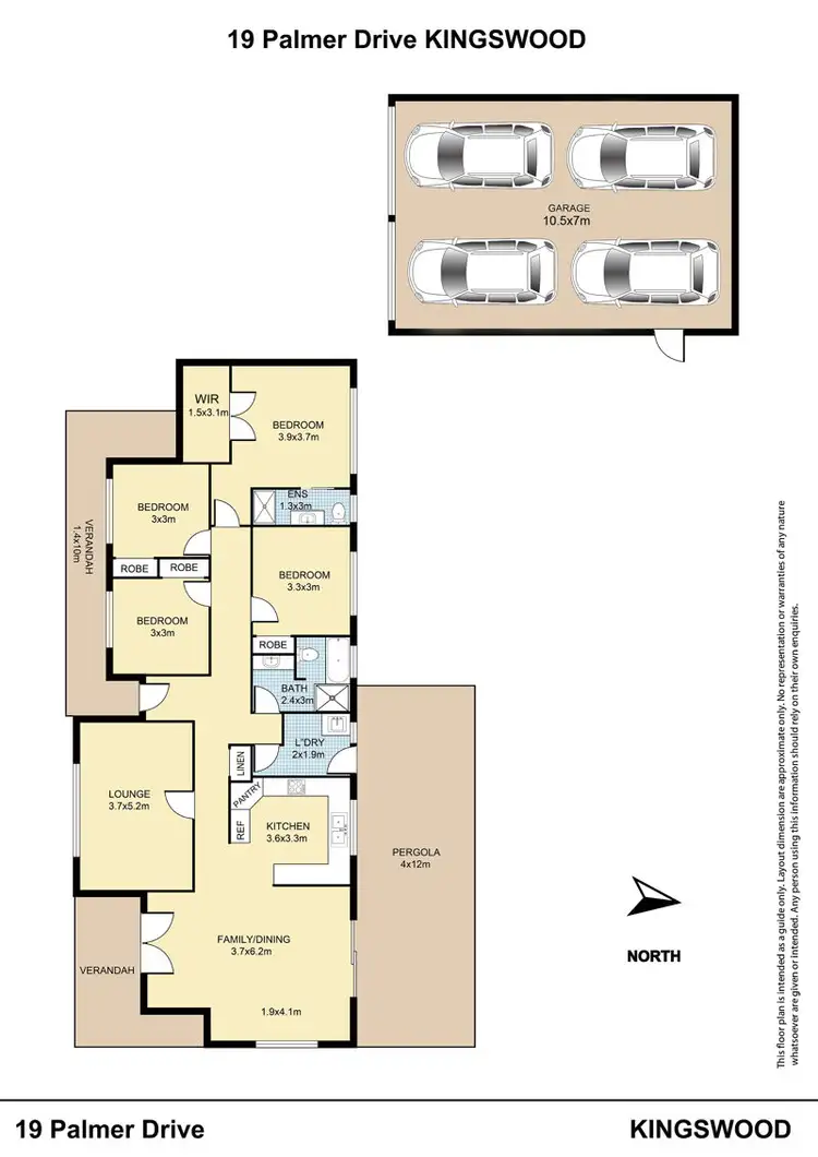 Floorplan of Homely house listing, 19 Palmer Drive, Tamworth NSW 2340