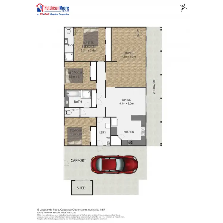 Floorplan of Homely house listing, 13 Jacaranda Road, Capalaba QLD 4157