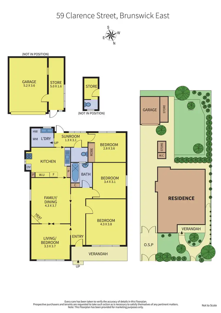 Floorplan of Homely house listing, 59 Clarence Street, Brunswick East VIC 3057