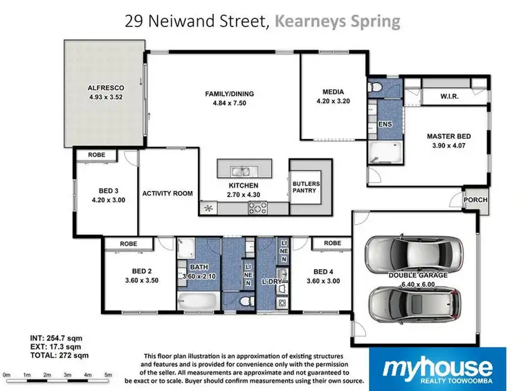 Floorplan of Homely house listing, 29 Neiwand Street, Kearneys Spring QLD 4350