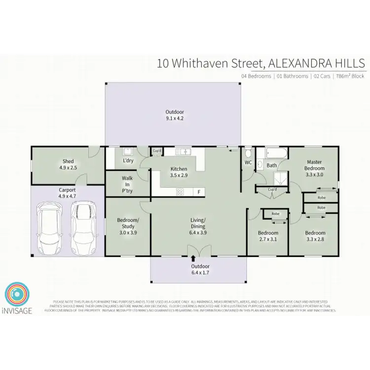 Floorplan of Homely house listing, 10 Whitehaven Street, Alexandra Hills QLD 4161